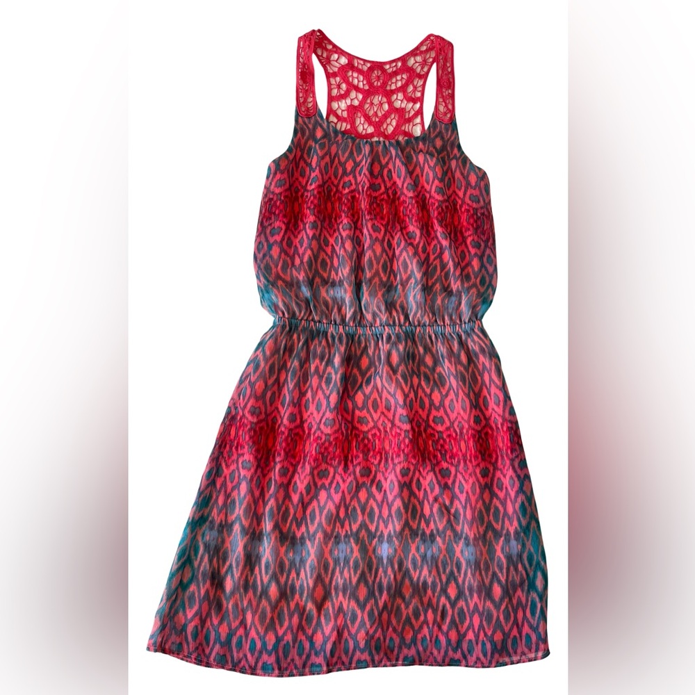 Colorful Sleeveless Patterned Dress